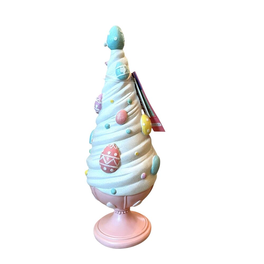 Sweet Treats Pastel Easter Eggs Frosted Bowl of Soft Ice Cream 14in Decor NEW